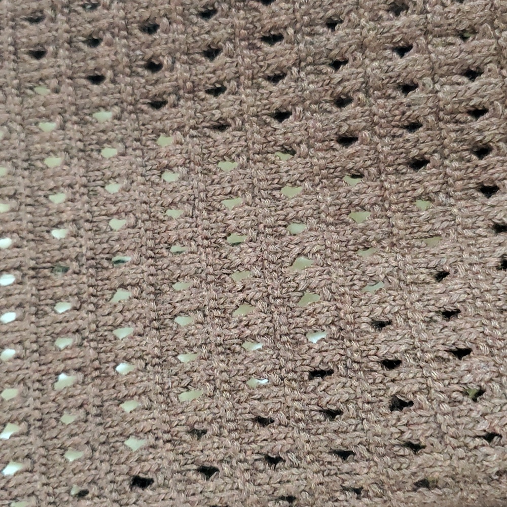 A New Day Woman's Crochet Vest ~ Chocolate Brown - Picture 7 of 10